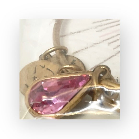 new Alex and Ani ꥟ Swarovski Crystal Birthstone Expandable Bangle ꥟ Gold + Pink - Picture 11 of 16